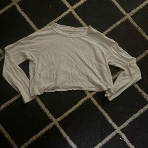 PINK Cropped White Shitt